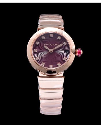 Bulgari golden stainless steel and diamond watch Henna