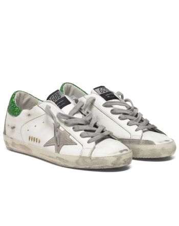 Golden Goose Unisex Superstar sneakers in leather with suede star White